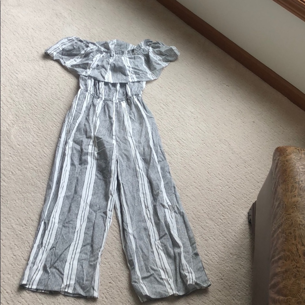 Striped jump suit!